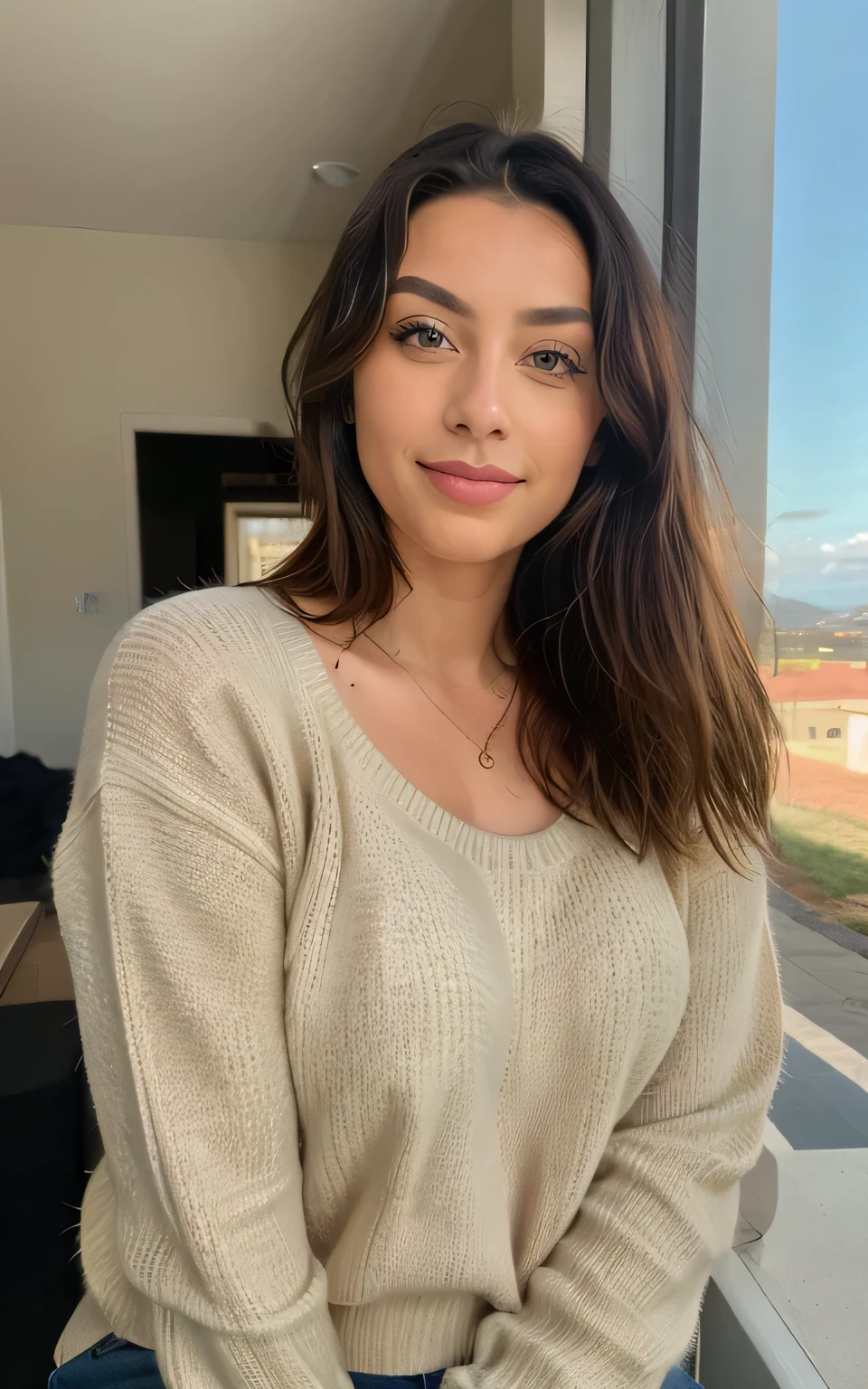 Beautiful and cute blonde in yellow sweater, muito detalhado, 18 anos, rosto inocente, cabelos naturalmente ondulados com luzes loiras, olhos verdes, high resolution, Obra de arte, melhor qualidade, detalhes complicados, muito detalhado, sharp focus, pele detalhada, realistae Hauttextur, textura, olhos detalhados, profissional, 4k, sorriso charmoso, tirada com Canon, 85mm, profundidade de campo leve, Kodak Vision Colors, corpo perfeitamente ajustado, extremamente detalhado, Foto_\(ultra\), fotorealista, realista, Post-processing, maximum details, rugosidade, Vida real, ultrarealista, Fotorrealismo, foto, 8k hd, foto