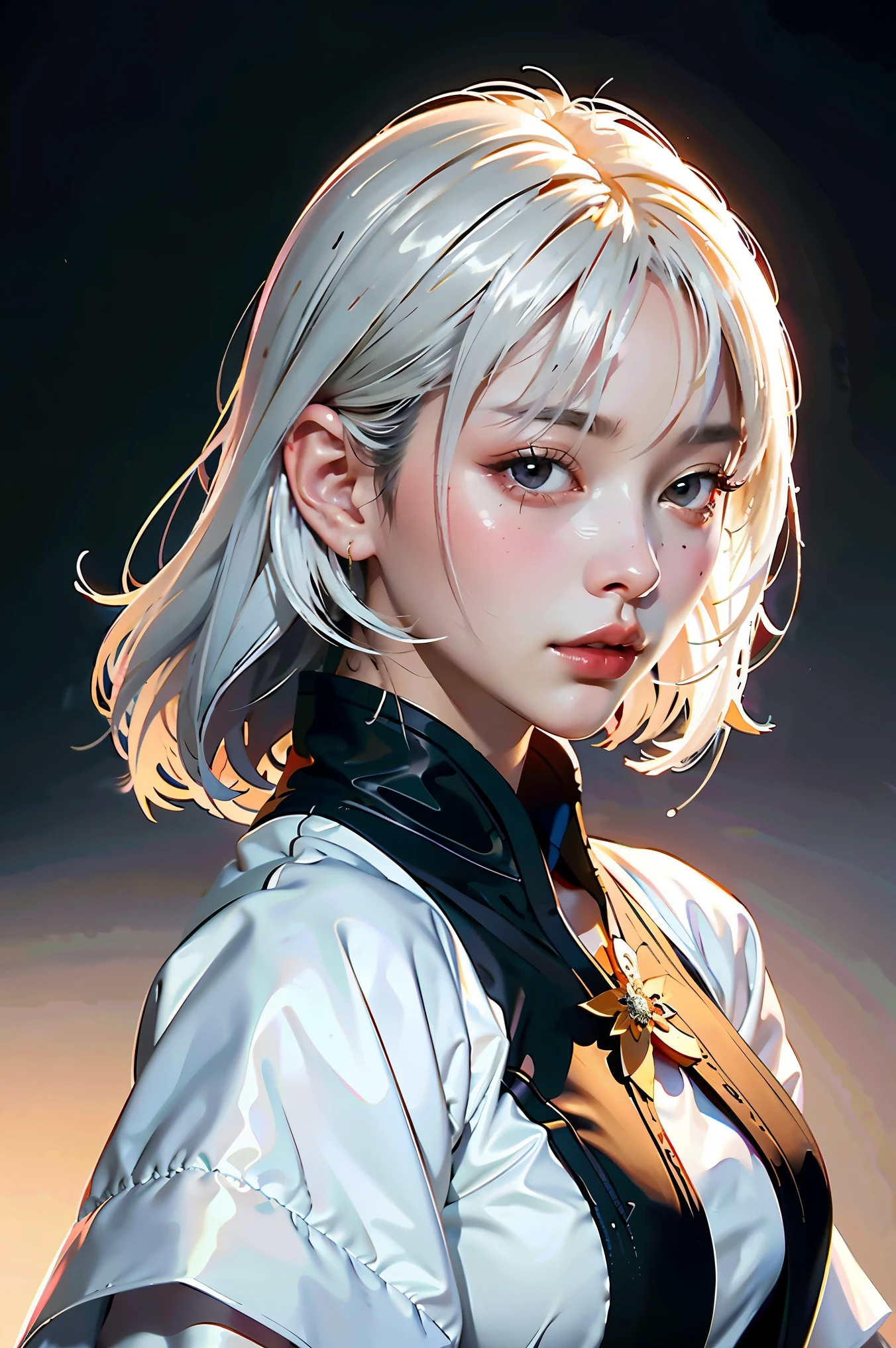 a close up of a woman with white hair and a white mask, beautiful character painting, guweiz, artwork in the style of guweiz, white haired deity, by Yang J, epic exquisite character art, stunning character art, by Fan Qi, by Wuzhun Shifan, guweiz on pixiv artstation