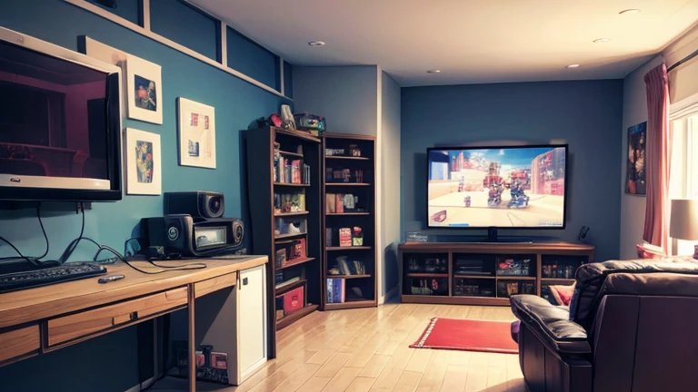 Home video game room