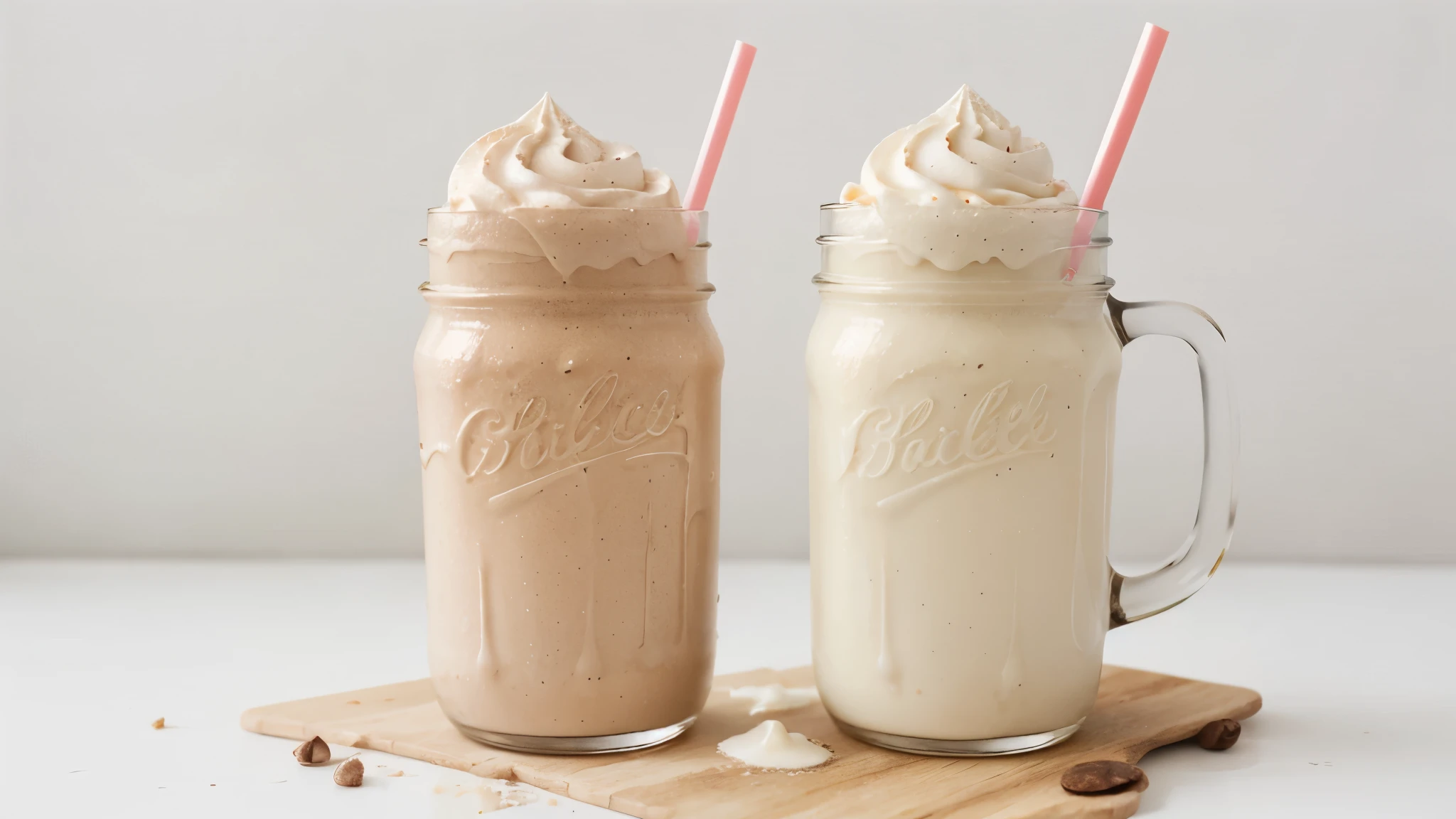 Delicious milk shake ,delicious, White background, sharp