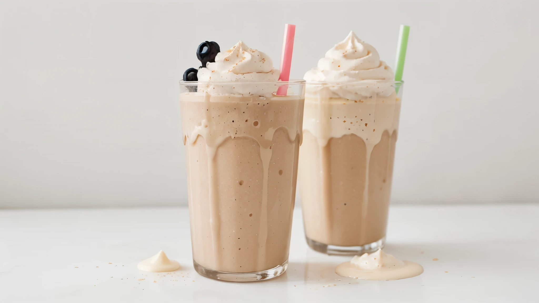 Delicious milk shake ,delicious, White background, sharp