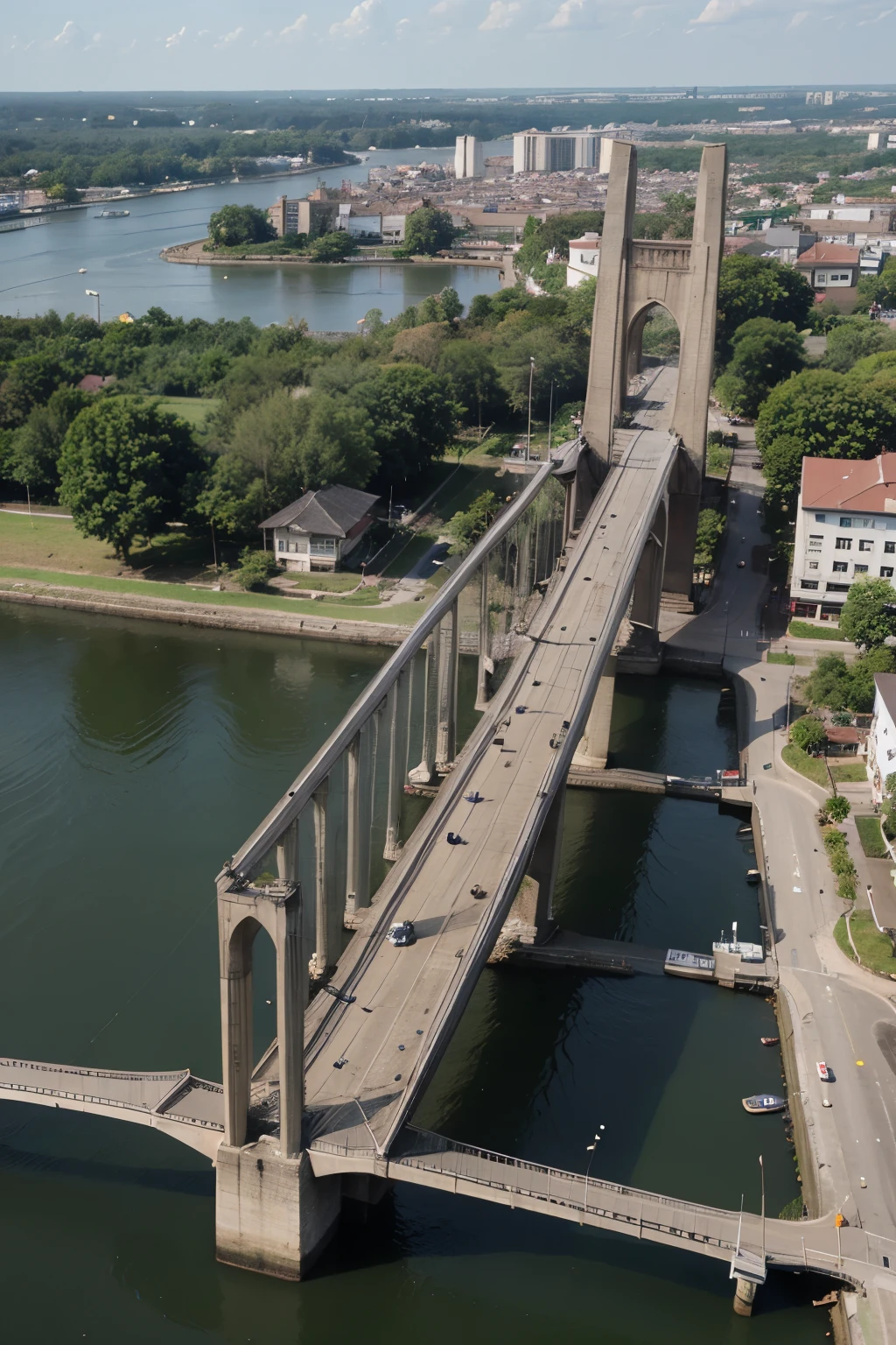 ampera brige palembang vektor unik