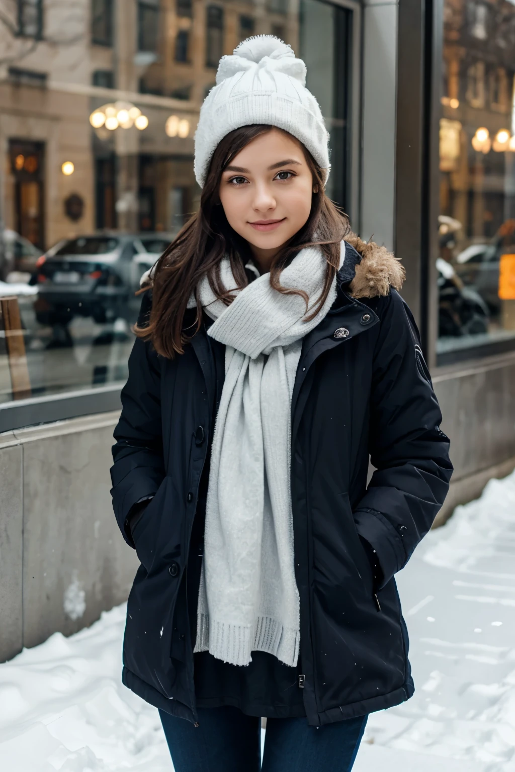 Girl with Winter clothing