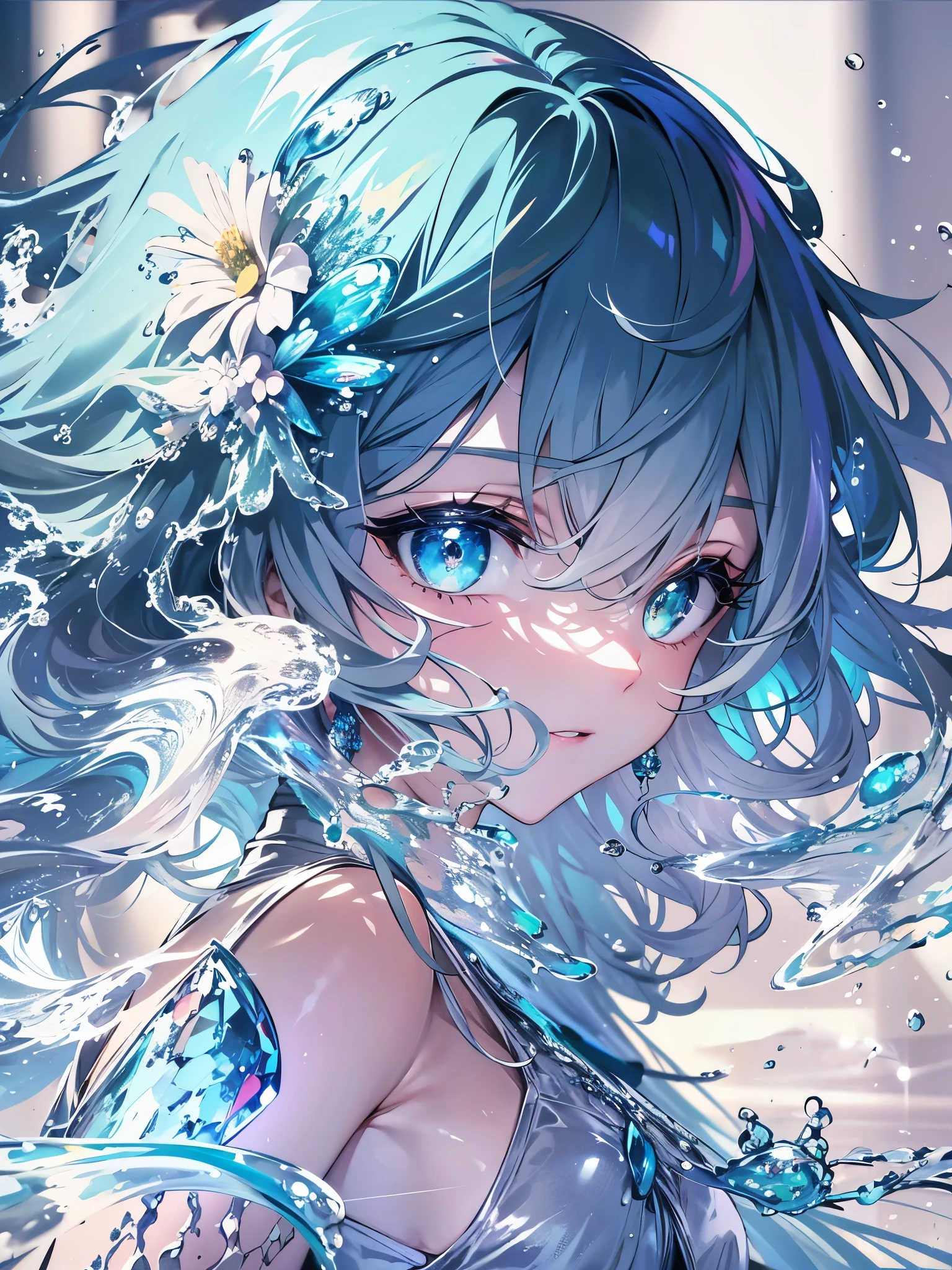 Expressing the light and shadow of a world colored entirely in blue、((8K))