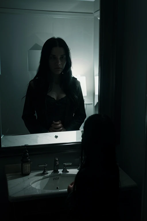 Reflections in the Darkness: A woman begins to notice that her reflection in the mirror behaves differently from her. As her reflections begin to take control of her life, she faces the terrifying possibility of losing her sanity.