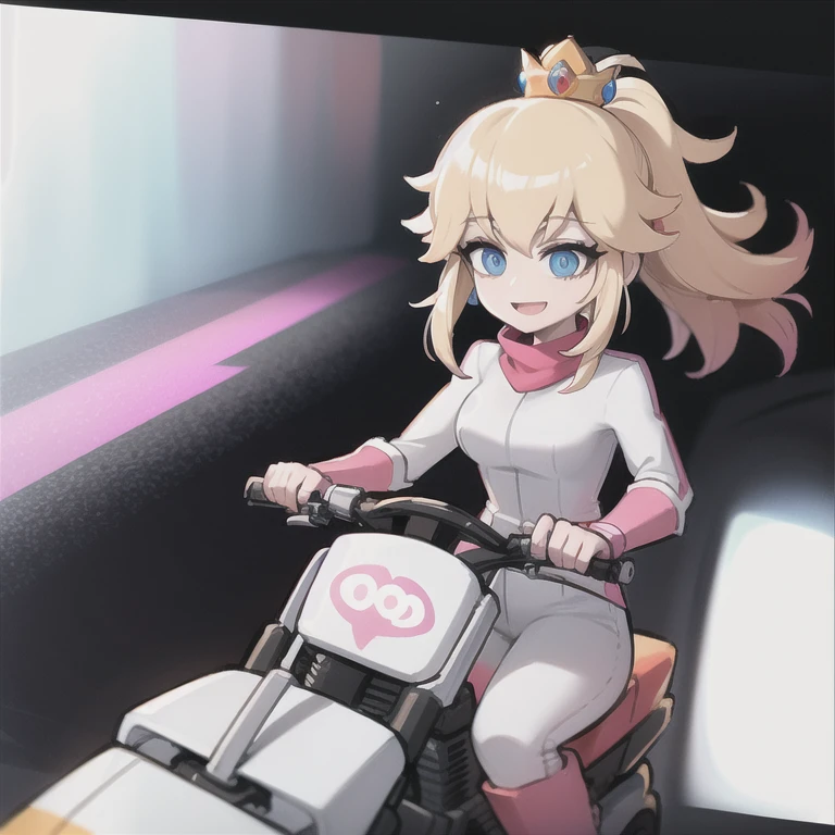 moterbike motorcycle riding , 1girl, princess_peach_mariokart_outfit, white and pink motorcycle suit, short blonde hair, bright blue eyes, wide hips, thrilled smile, closed mouth, excited expression on face, "Volumetric Lighting, Best Shadows, Shallow Depth of Field, (Highest Quality, Amazing Details:1.25), Brilliant Colorful Paintings", road action shot race outdoors zy48 ground_vehicle, motor_vehicle, motorcycle, road, shadow, traditional_media, vehicle_focus tires driveing 1girl, driving, ground_vehicle, motion_blur, motor_vehicle, motorcycle, riding, road, vehicle_focus
