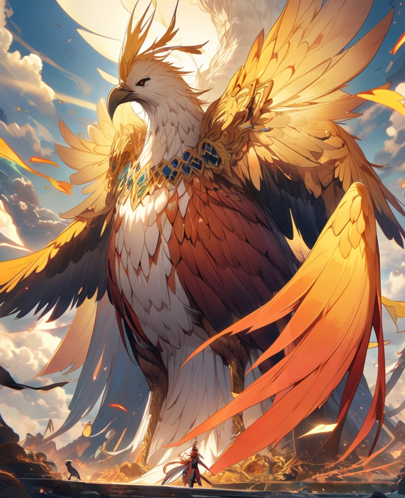 Giant bird, yellow bird, pheonix