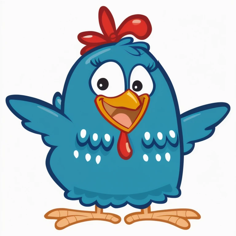 cartoon blue bird with a red bow on its head, illustration of an angry galo, illustration of a galo, anthropomorphized frango, hd illustration, convencido expression, frango, convencido, galo, convencido smirk, anthropomorphic bird, the bird is wearing a bow tie, illustration of a duck, cartoon illustration, galo!!!!, print ready