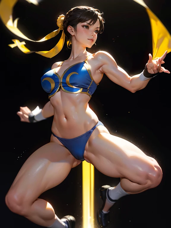 (((chun li))) ((de streetfigther)) (((medium breast)))((8k))),((cuerpo completo))(((Amazing tits)))caliente, hermosa,((Hornie)), 8k, hiperrealista todo como un motor irreal trazado de rayos render ((estilo humano hiperealista)),(((simple dark background))). hiperrealista todo como un motor irreal trazado de rayos render estilo humano realista ,(((Empty dark background)))., Suavemente iluminado, Intimo exquisito detalle, sharp focus, intrincadamente detallado, rewarded photography, small-catchlight, bajo contraste, alta nitidez, facial-symmetry, profundidad de campo, cinematic background, Renderizado del motor irreal, Imagen central, dream-like, Suavemente iluminado, intimo, imagen de cuerpo completo ,cuerpo completo,((busty)),((piernas torneadas)) perfect slim ass, ecchi