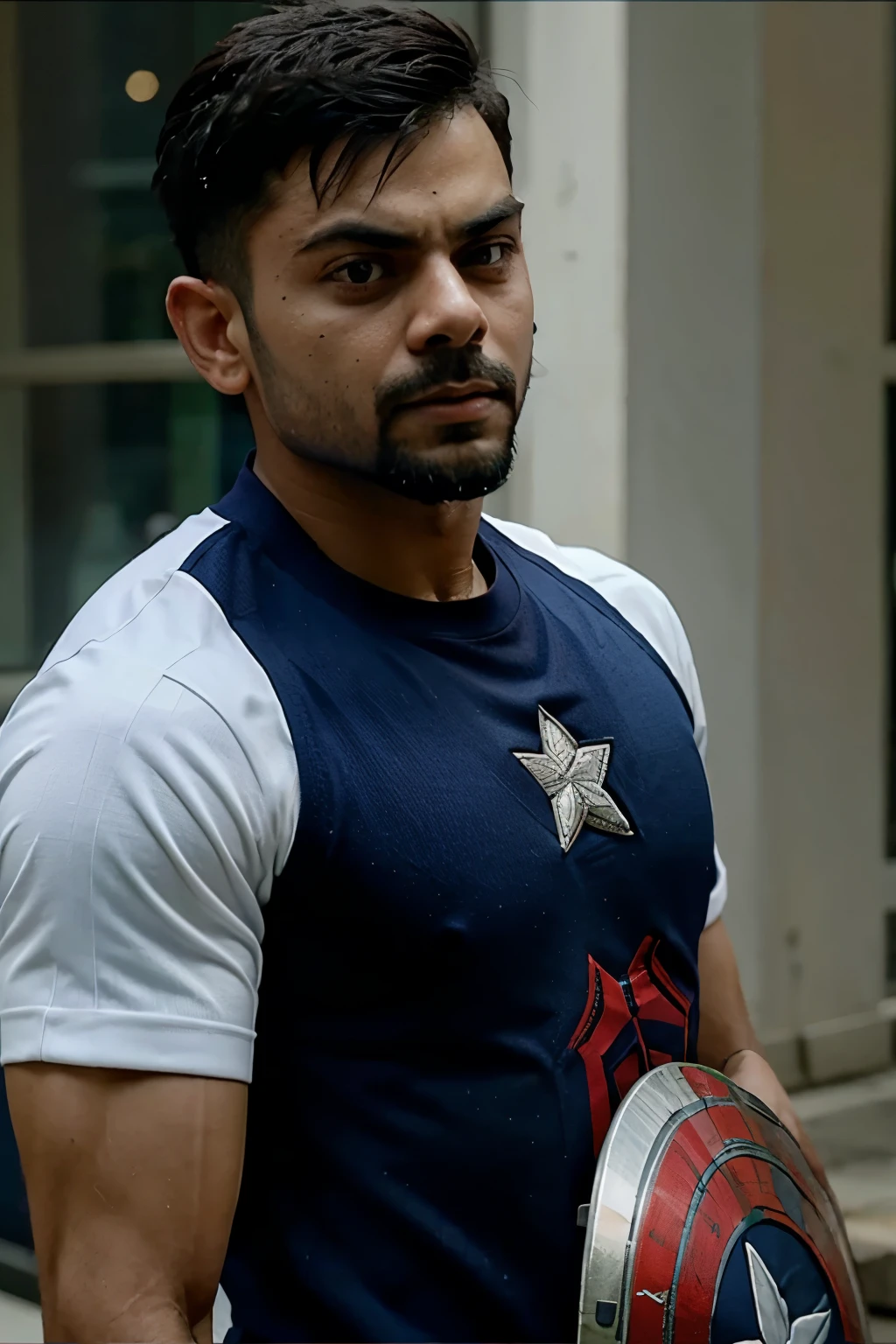 Virat Kohli as captain America 