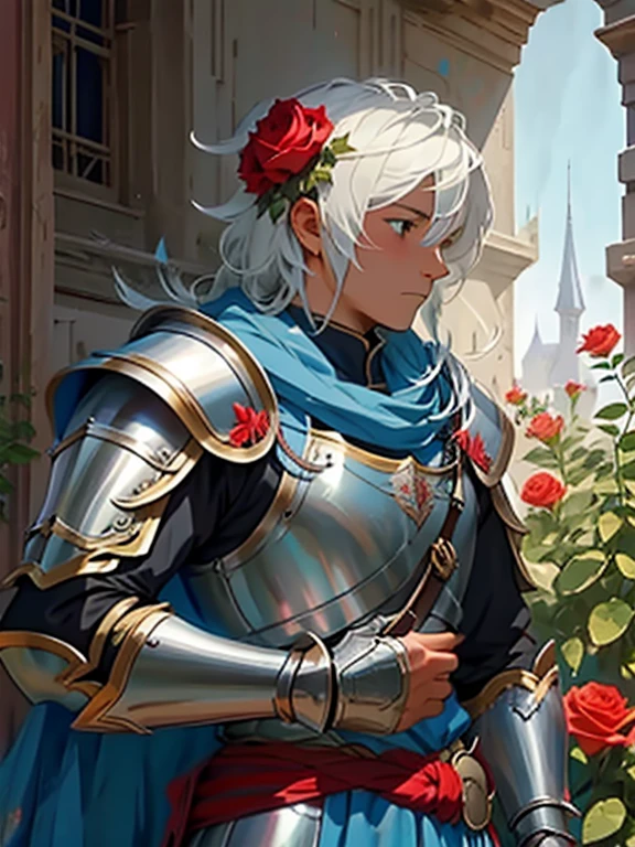 Romantic Knight,armour,Knights of the West,Rose flower