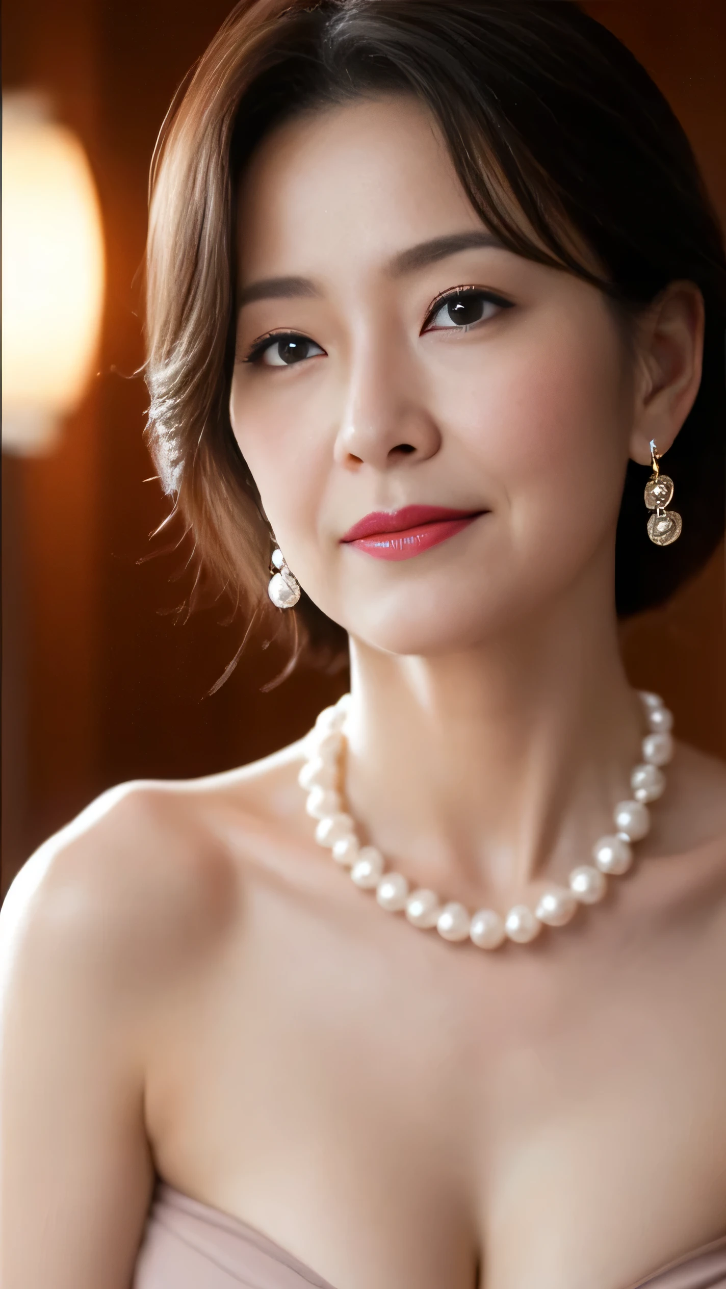 ((elderly Mature Woman)), ((Concentrated)), (Beautiful woman), (Get noticed), Pearl Necklace, gravure, Depict lips accurately, Red lipstick, In black underwear, senior citizen,Mature Woman, Flashy face, highest quality, super high quality, Realistic, Ultra-dense skin, Perfect description, (1 Japanese Mature Woman), (erotic), 100 years old, Big Breasts, Fascinating, Glamour, sexy, Pure white skin, Looking at the audience,