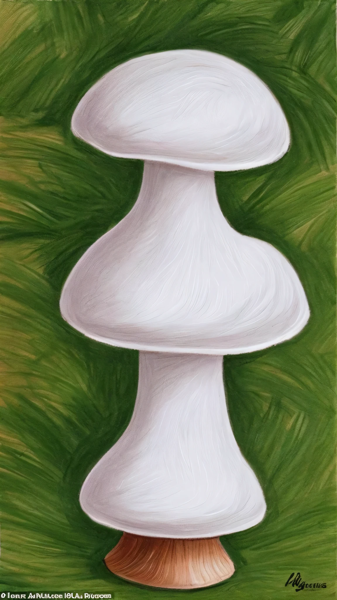 Draw a fruit that looks like a mushroom