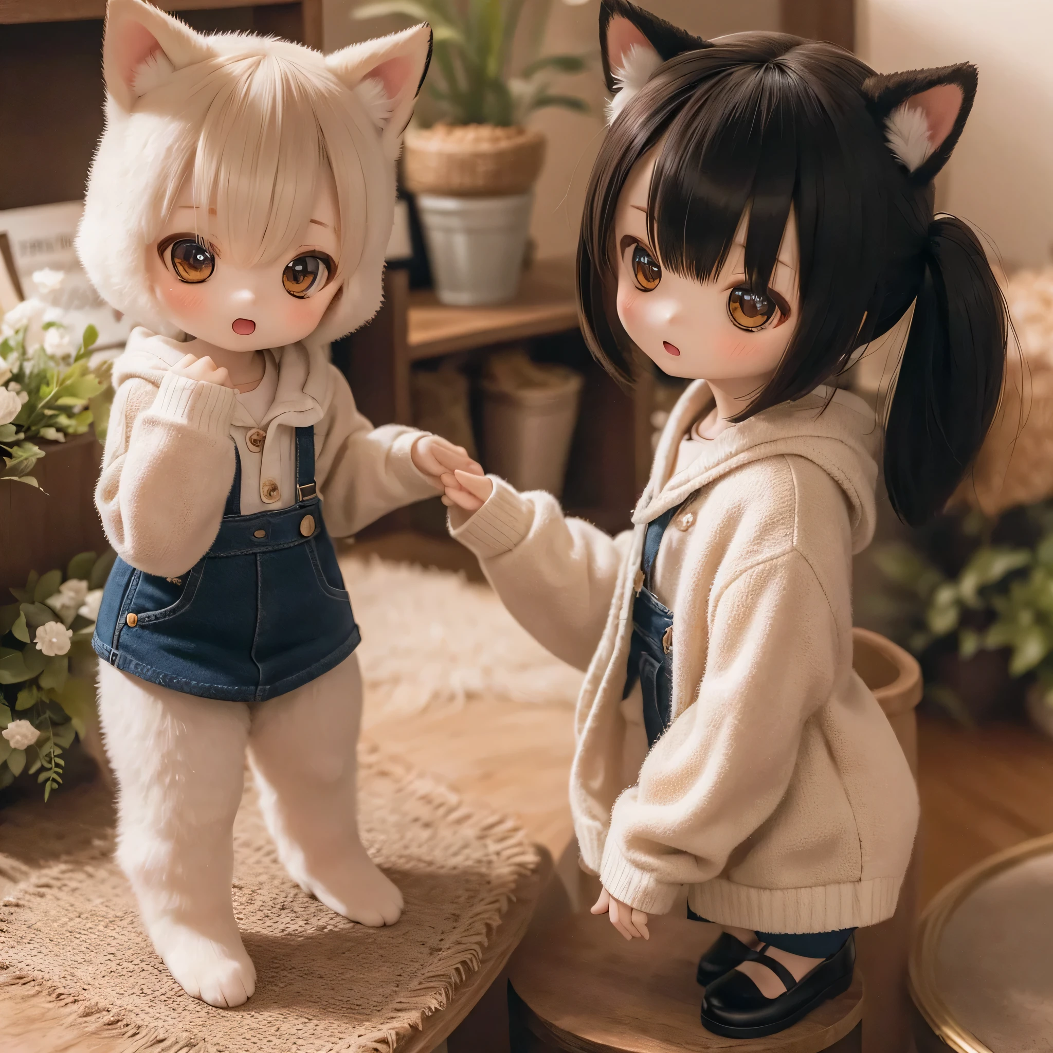 Shiba Inu girl rural scenery