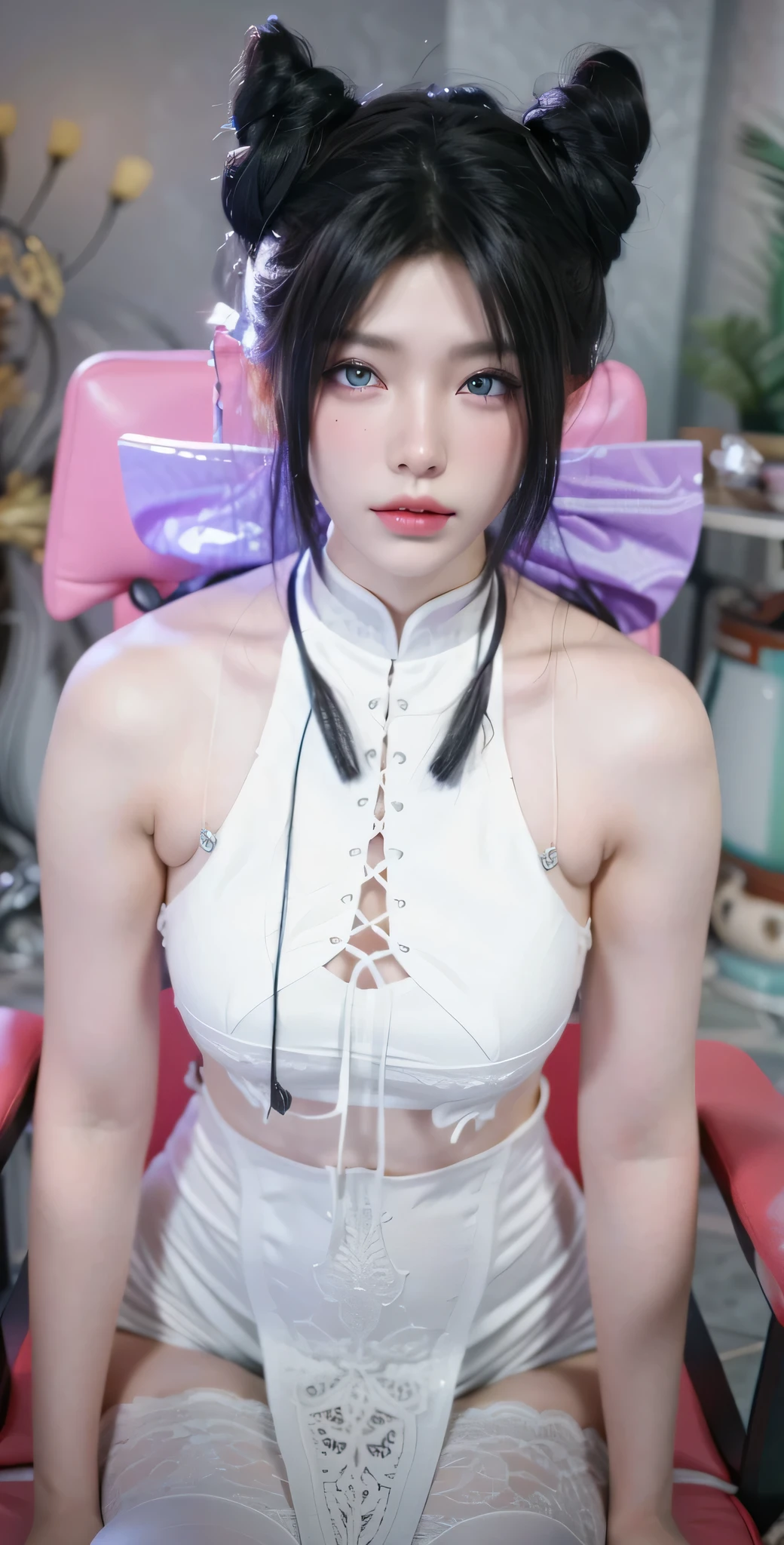 Game Art,Best image quality,Maximum resolution,8k,(A half-length photo),(portrait),(Head close-up),(Rule of Thirds),Unreal Engine 5 rendering works,20 year old girl,((Queen)),The eyes are very detailed,(Large Breasts),Elegant and noble,Light,Light线追踪,Game CG,((3D Unreal Engine)),OC rendering reflection mode,4K,Ultra-clear,Sensual,Translucent lace,Fair and plump figure,Pretty Face,Light泽凝胶涂层,身着华贵礼服的Queen,Crystal Gem Crown,Necklace jewelry,blue eyes,The tattoo is very three-dimensional,Gorgeous and intricate tattoo designs,Ultra-clear portrait,Sexy body,Temple Princess,Sapphire eyes,Gorgeous clothes,Muscular beauty,