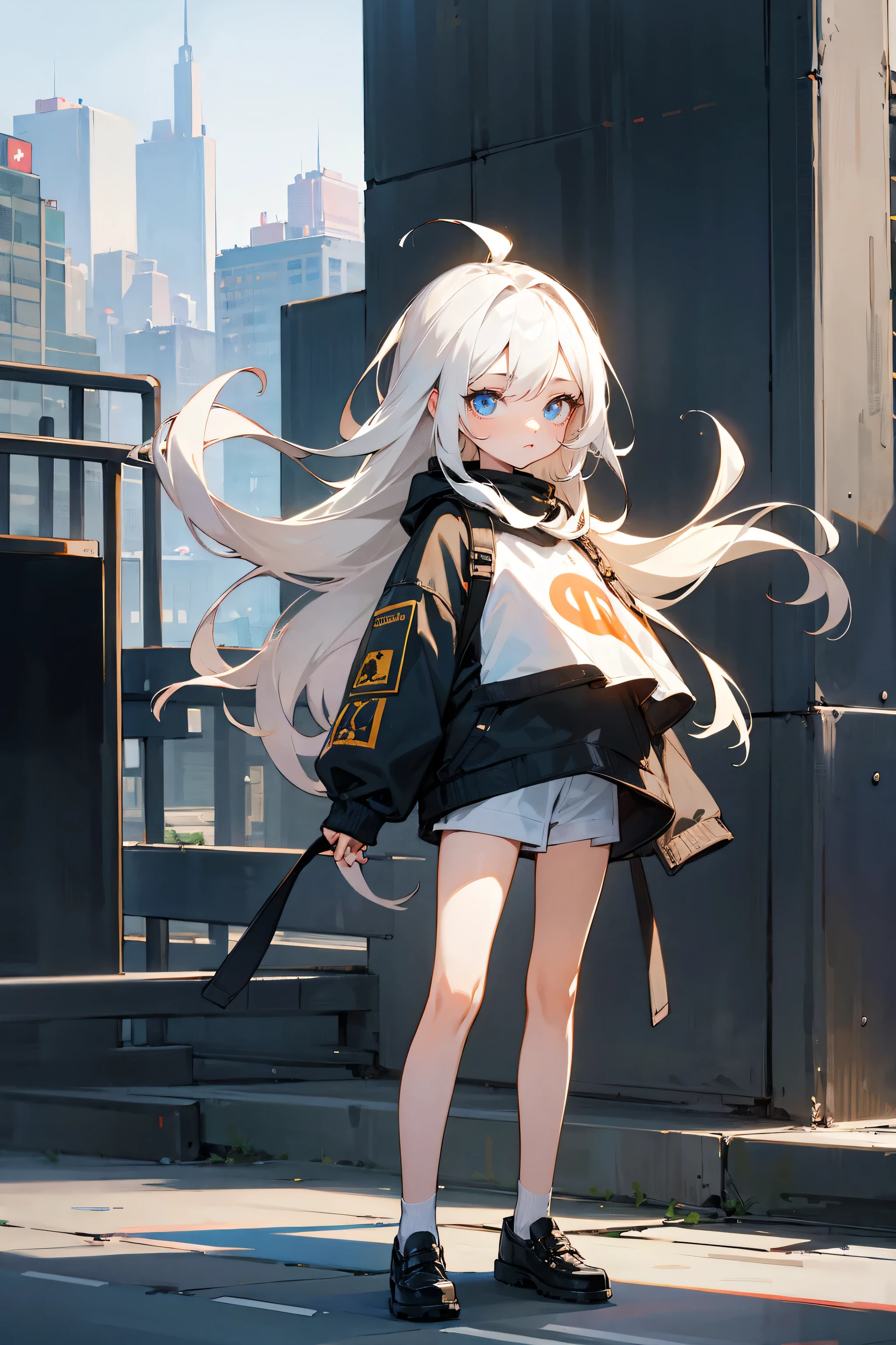 Masterpiece Quality, Perfect Generation, Detailed Eyes, , ,  hair, , female, , full body, , deep eyes, , , city background, eyes,  skin, clothed, young, ???