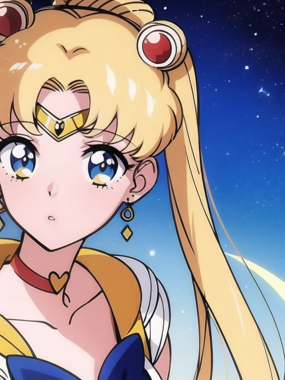 tsukino usagi, close up, sailor moon, 1girl, solo, long hair