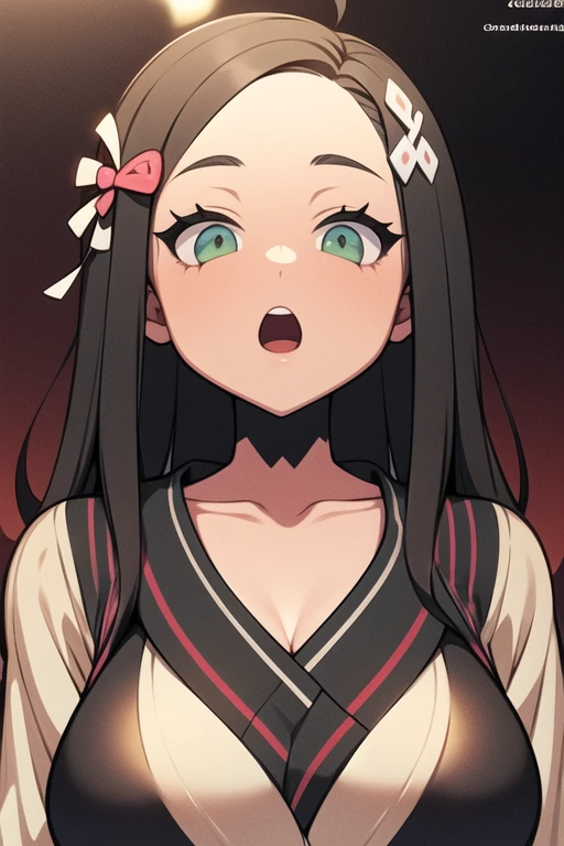 Nezuko. busty busto 350cm ((mejor calidad)), ((obra maestra)), (detallado), cara perfecta 