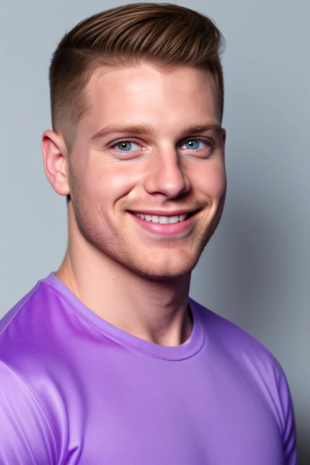 photograph of, 1man, malikd, smirk, best quality, 4K, masterpiece, detailed, intricate, blue and purple and pink, perfect anatomy, by professional artist, realistic, smirking, undercut
mole, shirt, brown eyes,