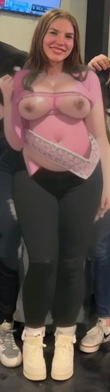 Arafed girl naked with a sash posing for a picture, large thighs, widest hips, skinny waist and thick hips, wide hips, 2 4 old female model, smallest waistline ever, large hips, her hand is on her waist, insanely inflated hips, her belly is fat and round, she has a jiggly fat round belly, Big , huge , no clothes, sexy, cute, wide hips, thick thighs, pear-shaped body, minimal clothes, thick, bbw, chubby stomach, thick nipples, nipple piercings, large areola, hard nipples, piercing through shirt, nipples hard through shirt, muscular, strong, thick hips, minimal clothes, work out girl, low cut v neck shirt with cleavage, fat chubby stomach, bikini, fat round stomach
