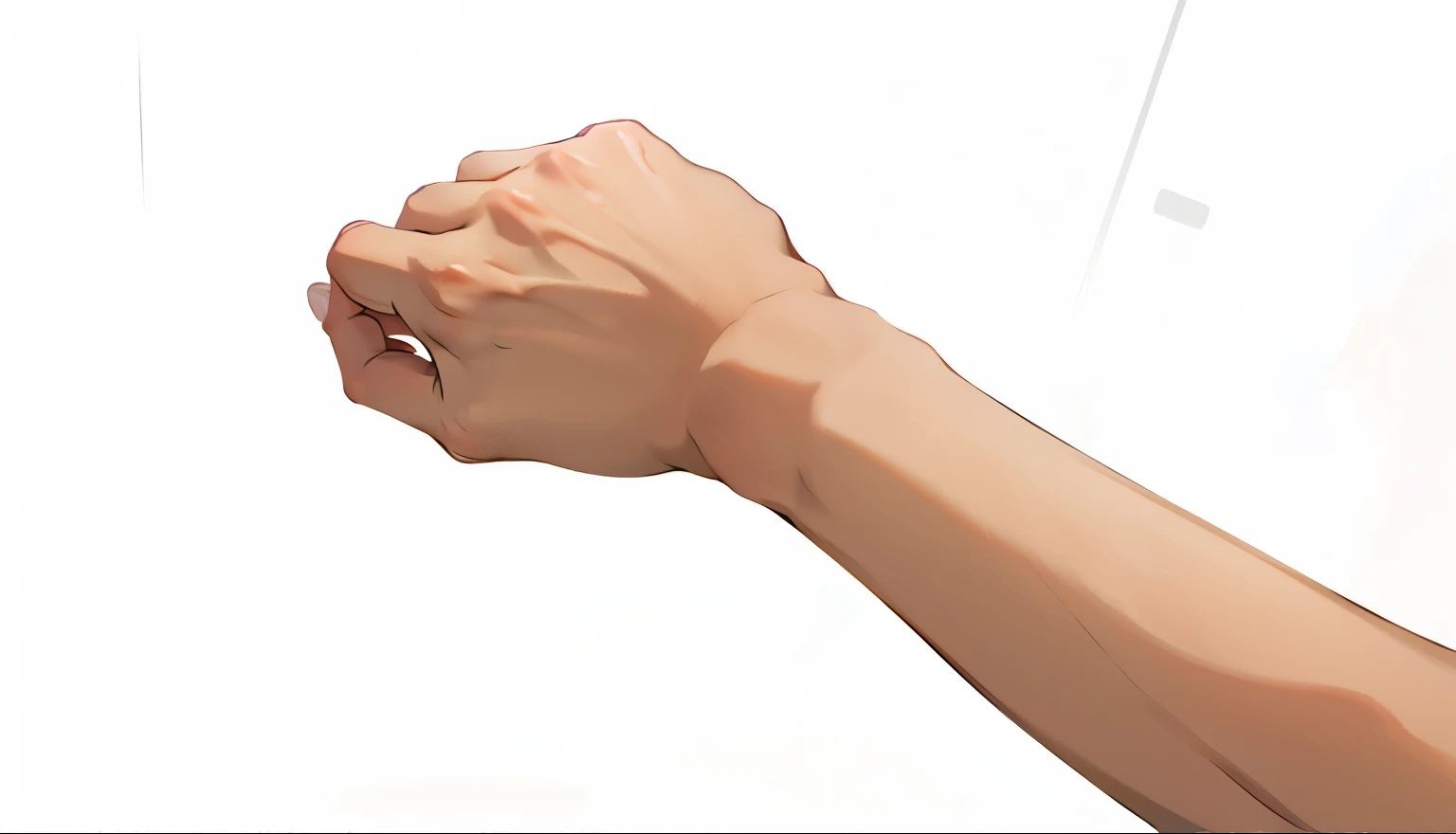 (Masterpiece), best quality, 8k, a hand, anime artstyle, very beautiful, slender fingers. No extra fingers, no deformation, normal human hand