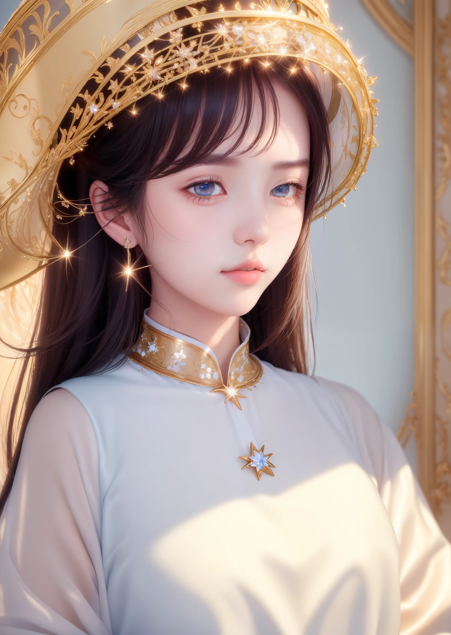 (masterpiece, sidelighting, finely detailed beautiful eyes: 1.2), realistic, lustrous skin,shiny skin,facial light,shiny face, (1 girl),
facial light,shiny face,lustrous skin,shiny skin, (cowboy shot),