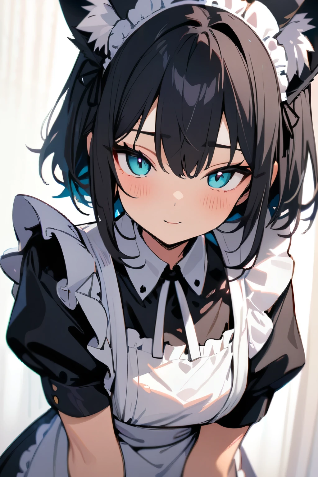 Masterpiece, Best Quality, Beautiful Girl, Cute Face, Fox Ears, Maid Clothes, Maid,