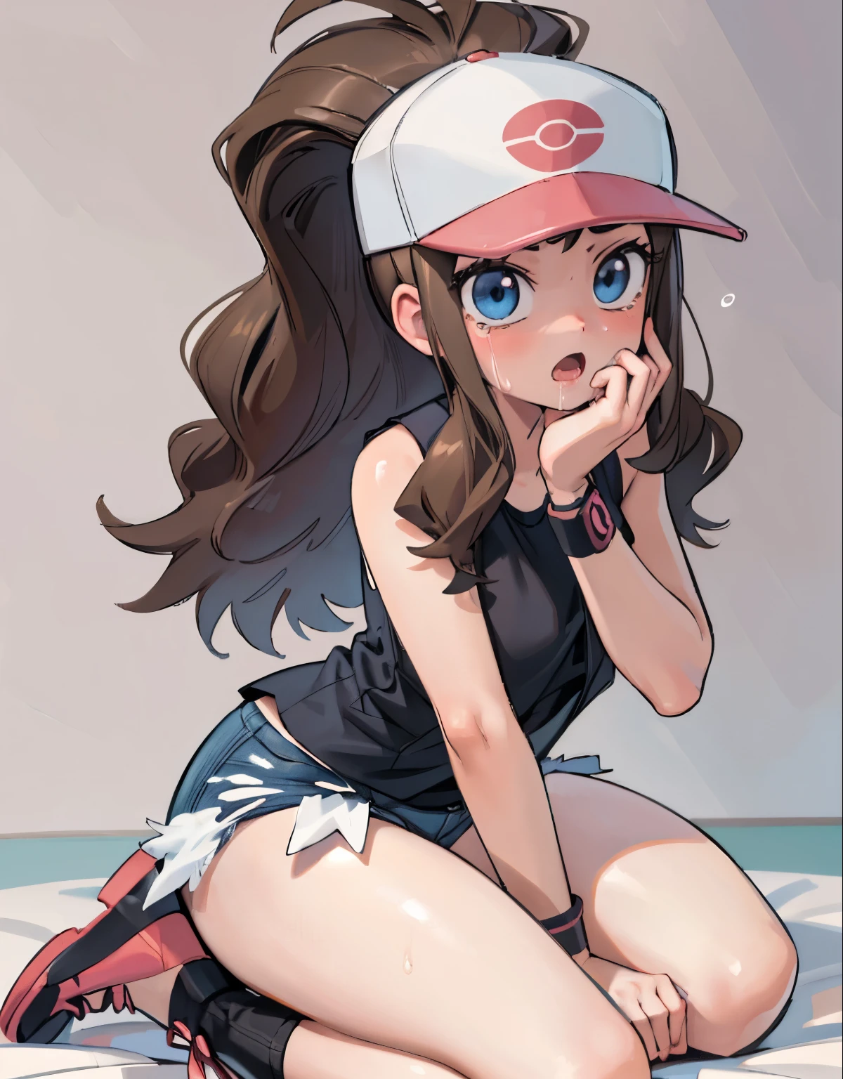 (best quality,4k,8k,highres,masterpiece:1.2),ultra-detailed,(realistic,photorealistic,photo-realistic:1.37)highres,portrait,beautiful girl, ultra-detailed, realistic:1.37, sketches, hilda pokemon, def1, full body, detailed eyes, beautiful eyes, anime style eyes, perfect hands, curvy, dinamis pose, annoyed look, open mouth, encanto fe******,  in a classroom, dinamic pose, back shot, from bihind, bukkake, cum on face, cum on mouth, cry, crying with open eyes,