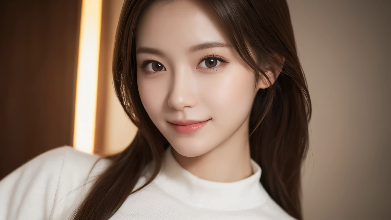 One Girl, (Wear trendy fashion:1.2), (RAW Photos, highest quality), (Realistic, Realistic:1.4), Tabletop, Very delicate and beautiful, Very detailed, 2k wallpaper, wonderful, In detail, Very detailedな CG Unity 8K 壁紙, Very detailedな, High resolution, Soft Light, Beautiful detailed girl, Looking into the camera、Very detailedな目と顔, Beautiful and detailed nose, Beautiful details, Long Hair, small, White clothes、White Background、Background is white、Cinema Lighting, Perfect Anatomy, Slender body, smile,