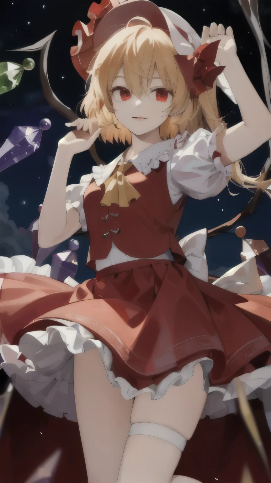 (masterpiece, ultra_detailed:1.3), flandre_scarlet, Touhou_series,
