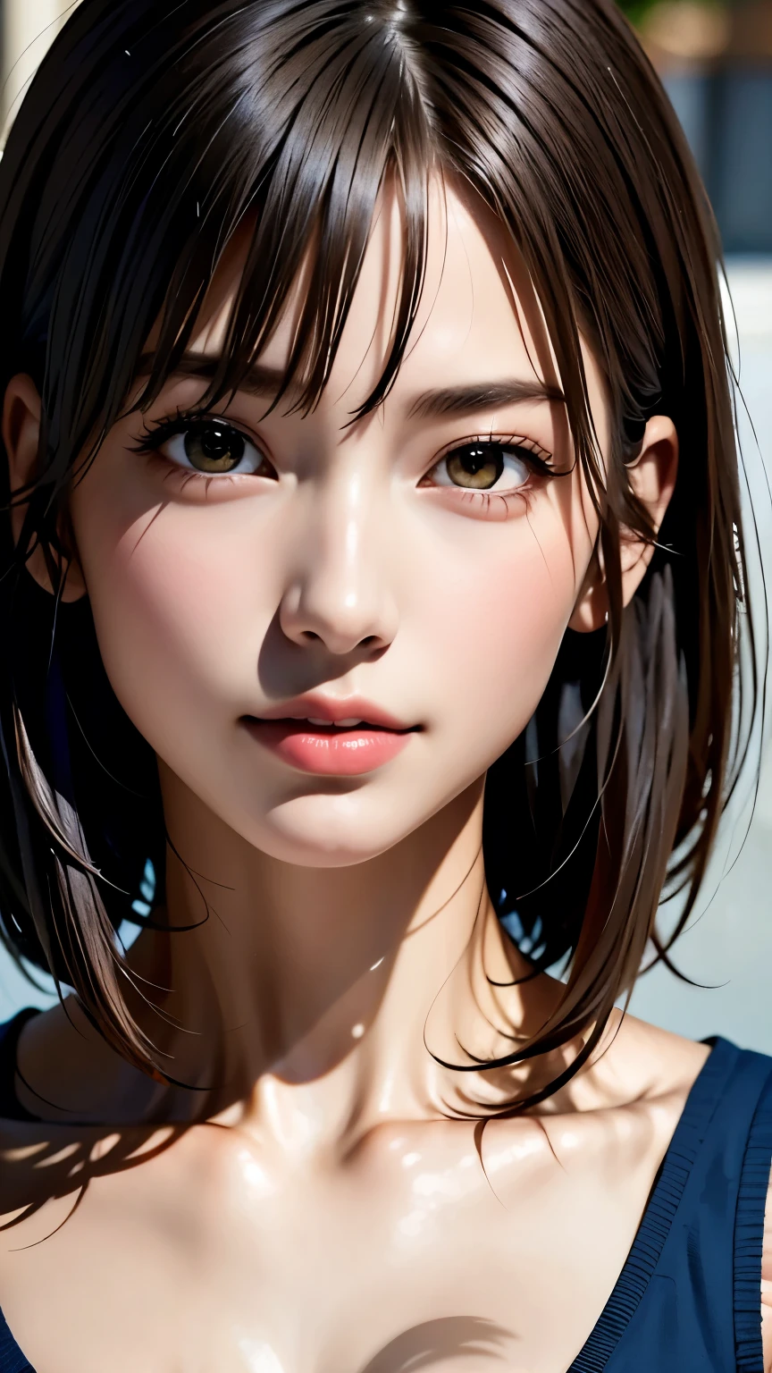 masterpiece, 最high quality, Ultra-high resolution, (Realistic:1.4), Beautiful face in every detail, high qualityの衣類, Amazing European Women, very cute, Portraiture, 肌が柔らかくてPerfect Face、Perfect Face, Shoot your hair, 8K resolution,Super Realistic,Very detailed,high quality, A broad perspective, (short hair:1.3)