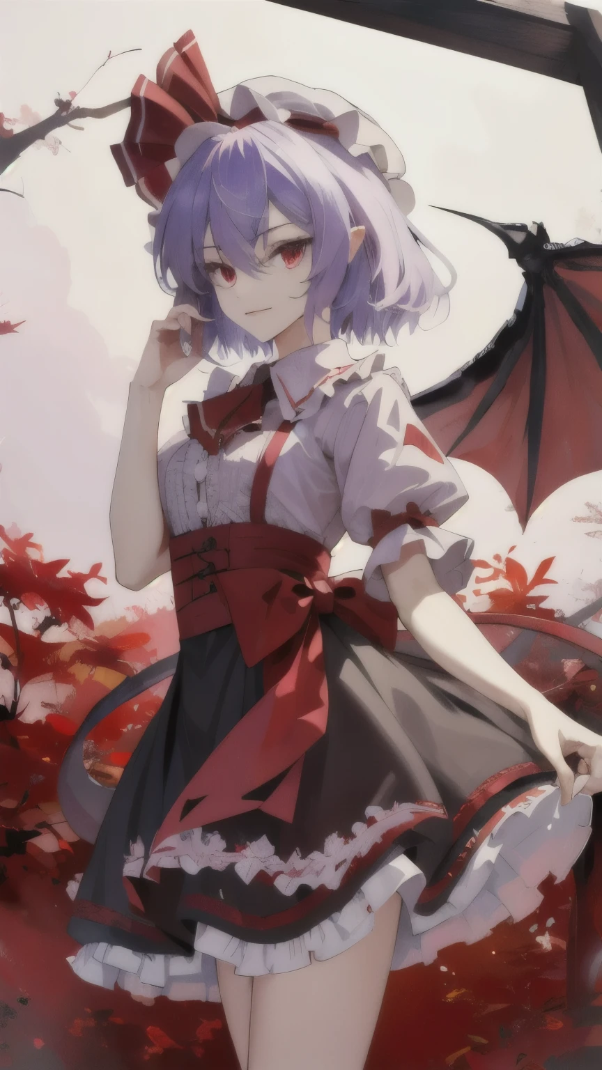 (masterpiece, ultra_detailed:1.3), remilia_scarlet, Touhou_series,