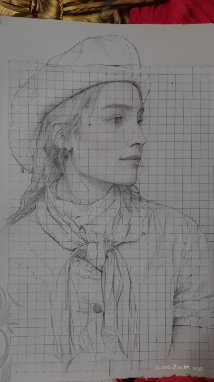 bocetos de una mujer con sombrero y bufanda sobre una mesa, inspired by Prince Hoare, Inspirado por Francesco Hayez, inspired by Jean-François Millet, inspirado en Lucy Madox Brown, inspirado por Lucas van Leyden, bosquejado, 🤤 girl portrait, retrato 4 / 3, inspirado en Francis Davis Millet, viejo boceto, solo portrait 🎨🖌️