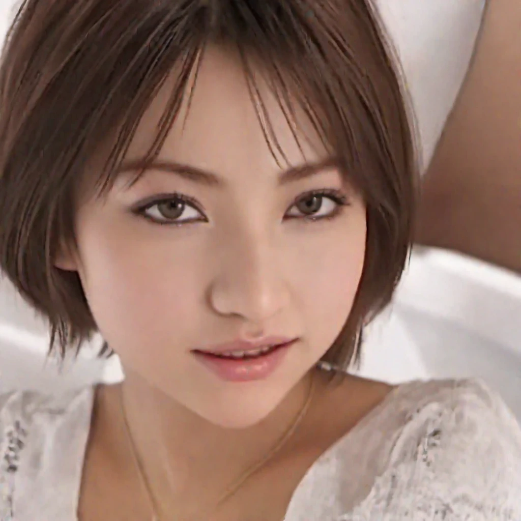 (highest quality, 8k, 32k, masterpiece), (Realistic), (Photorealistic:1.2), (High resolution), Very detailed, Very beautiful face and eyes, 1girl, Delicate body, (close, highest quality, Attention to detail, Rich skin detail), (highest quality, 8k), Very detailed, (Realistic, Realistic:1.37), Bright colors, (((Bust Shot))), (((Pure white wall background))), (((Look straight ahead)))