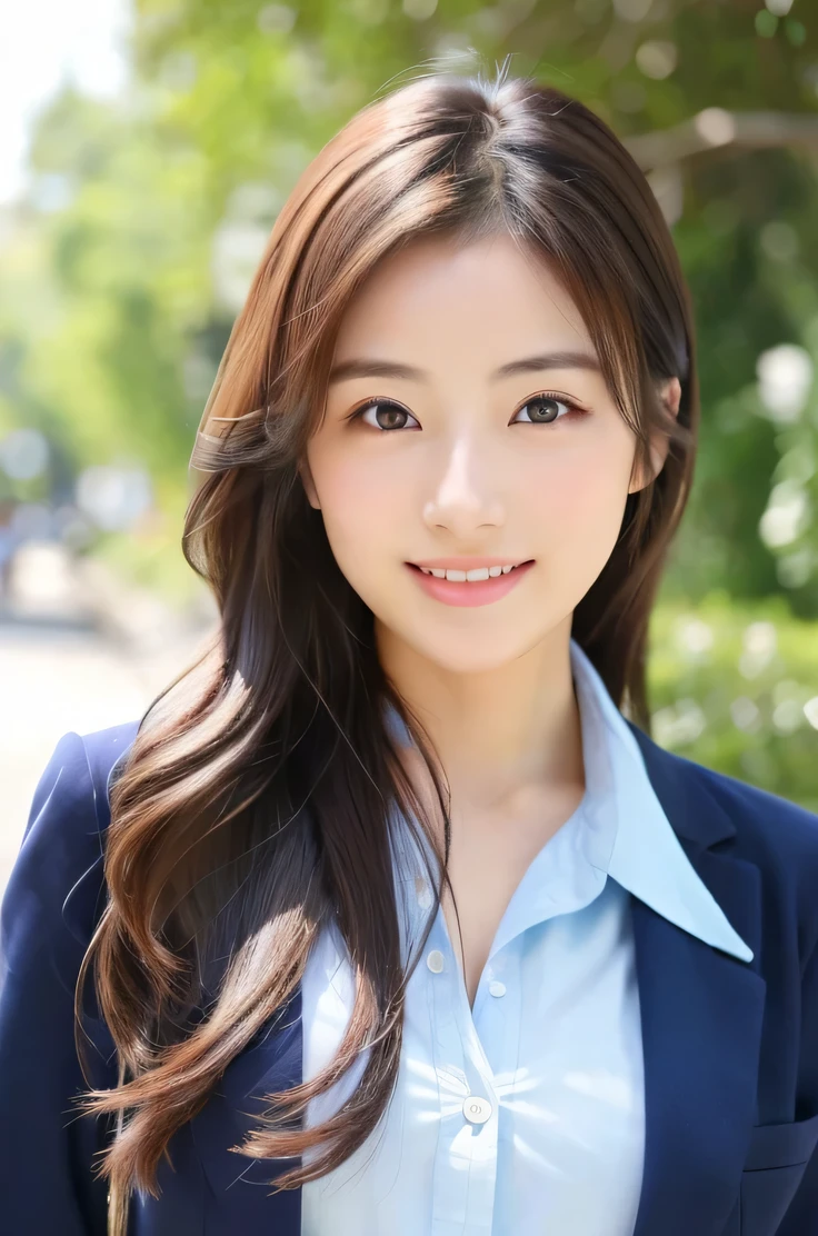 (((8k,Very detailed,Attention to detail、highest quality,masterpiece,Attention to detail))),RAW Photos & Realistic atmosphere,Beautiful dark eyes,Glossy lips,Thin eyebrows,beautiful Eyes、Soft white skin that shines in every detail、Her deep black eyes are very beautiful,Very beautiful face,Very beautiful face、Lively Faces,beautiful, Glistening lips,beautiful Eyebrows,Infinite Reality, Realistic Young Gravure Idol,Very cute woman , Young Gravure Idol, Young Gravure Idol, とても美しくてかわいいbeautiful 21 year old beauty,Incredibly beautiful and elegant,beautiful 21 year old beauty,Natural soft light,(Shiny Hair,,beautiful and kind eyes:1.5),A kind smile,Shapely breasts,Long Hair,beautiful posture,No makeup,Take a quick look at the camera,shirt,Japanese women,