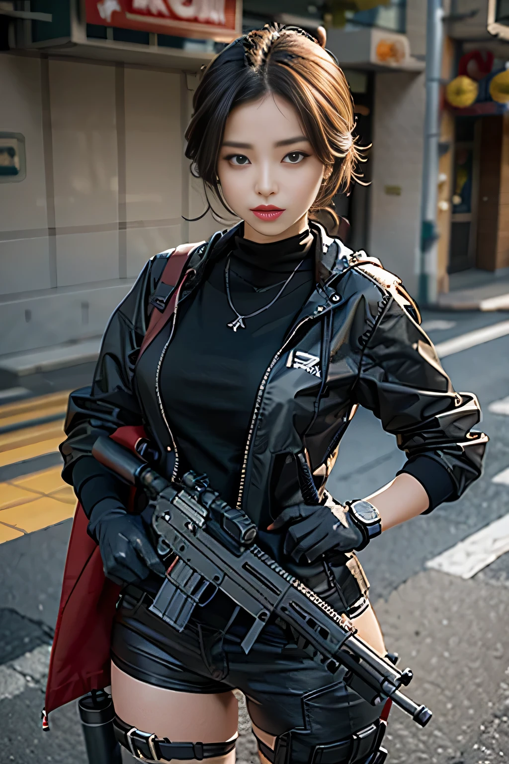 gun with silencer
