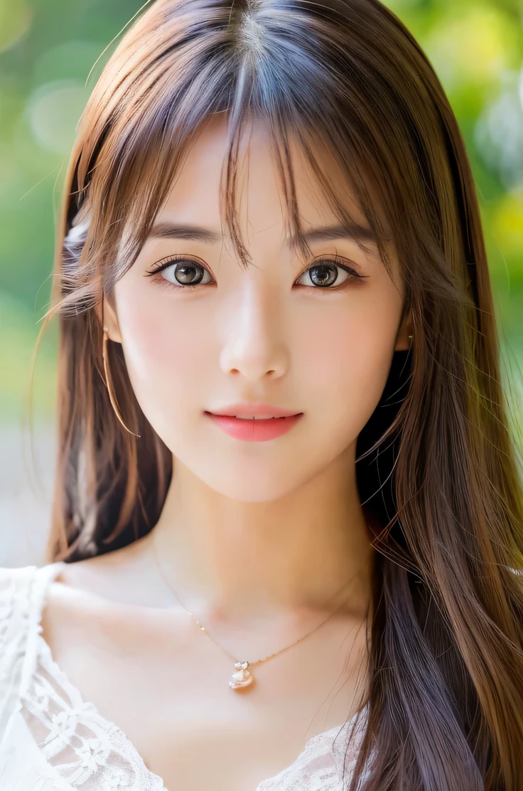 (((8k,Very detailed,Attention to detail、highest quality,masterpiece,Attention to detail))),RAW Photos & Realistic atmosphere,Beautiful dark eyes,Glossy lips,Thin eyebrows,beautiful Eyes、Soft white skin that shines in every detail、Her deep black eyes are very beautiful,Very beautiful face,Very beautiful face、Lively Faces,beautiful, Glistening lips,beautiful Eyebrows,Infinite Reality, Realistic Young Gravure Idol,Very cute woman , Young Gravure Idol, Young Gravure Idol, とても美しくてかわいいbeautiful 21 year old beauty,Incredibly beautiful and elegant,beautiful 21 year old beauty,Natural soft light,(Shiny Hair,,beautiful and kind eyes:1.5),Gentle features,Shapely breasts,Long Hair,beautiful posture,No makeup,Take a quick look at the camera,shirt,Japanese women,