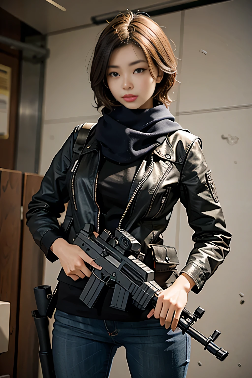 gun with silencer