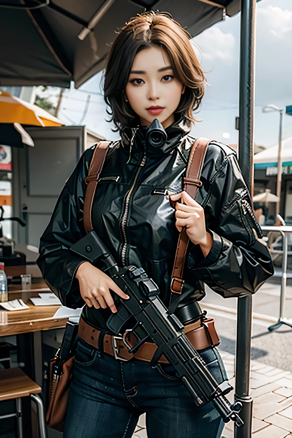 gun with silencer
