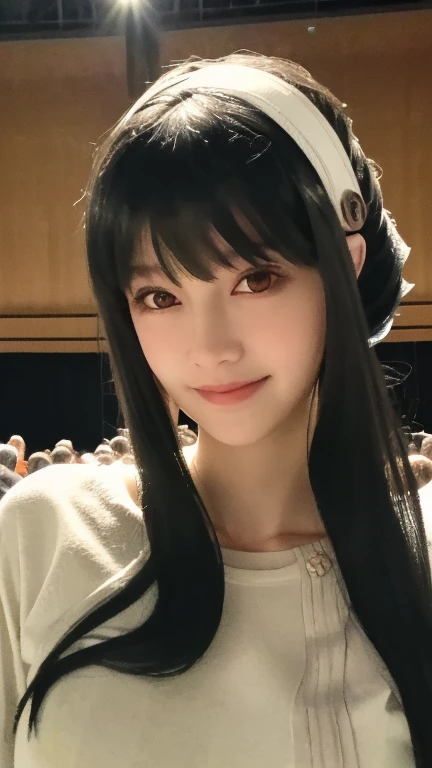 (8k, RAW photograph, highest quality, masterpiece:1.3),(Genuine,photograph:1.37),(Looking at the audience:1.331),Pause,Beachfront,Morning view,sunrise,sunny,One girl,とてもbeautiful顔,small,Hair weight,Fluffy hair,Random representation,Smile with the corners of your mouth,Big eyes,highest quality Hair,((highest quality)), ((masterpiece)), (detailed), whole body、wallpaper、Attention to detail、Perfect balance、Tight waist、Light brown hair、beautiful, Beautiful Skin、beautiful white skin、Russian Beauty、(masterpiece:1.3), 一眼レフphotograph、Best image quality: 1.4, (Rough long hairstyle:1.2)、Soft bust、Cleavage:1.4、Loose, lightweight knitwear,20-year-old