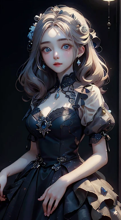 ((masterpiece, highest quality)),(Complex lighting),One girl, Valerie Frizzle,dress,Big eyes、Beautiful Woman,高品質高級なdress、