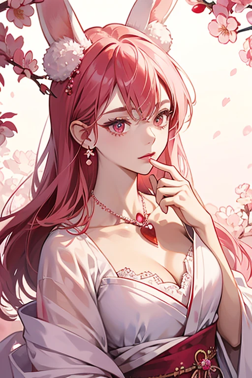 Ruby is a white Japanese hare with pink inner ears. Her Jewel eyes are made out of red rubies. For her attire, she wears a pink cherry blossom flower around her left ear with a red star in the center of it and a pink pearl necklace with a pair of red cherries around her neck. SPARKLE; GLITTER