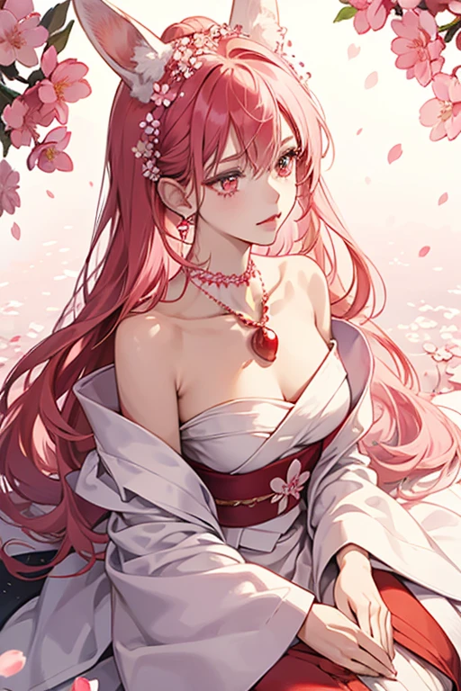 Ruby is a white Japanese hare with pink inner ears. Her Jewel eyes are made out of red rubies. For her attire, she wears a pink cherry blossom flower around her left ear with a red star in the center of it and a pink pearl necklace with a pair of red cherries around her neck. SPARKLE; GLITTER