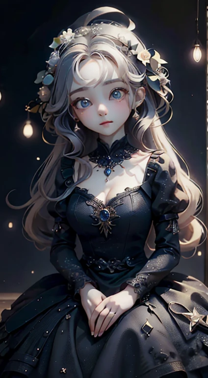 ((masterpiece, highest quality)),(Complex lighting),One girl, Valerie Frizzle,dress,Big eyes、Beautiful Woman,高品質高級なdress、