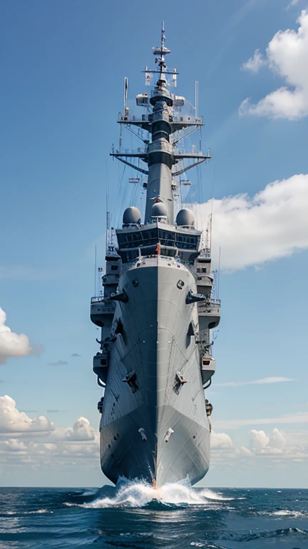 Flying Naval Futuristic Battleship，three