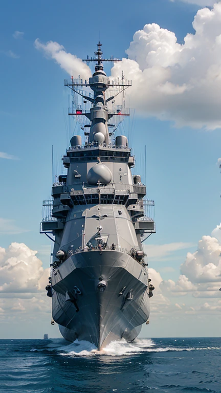 Flying Naval Futuristic Battleship，three