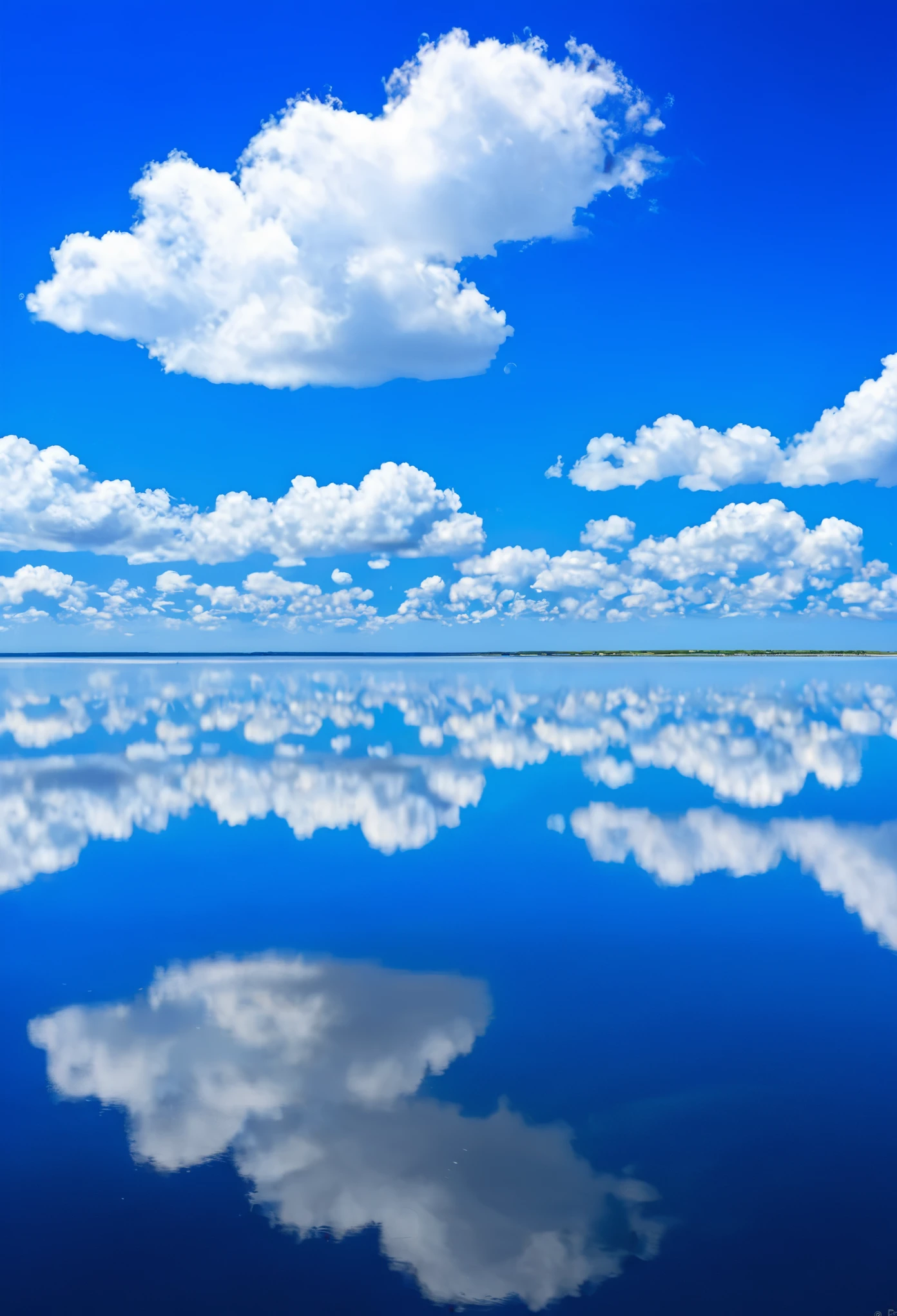 raios de sol ,nuvens fluindo , paisagens , Sparkling blue sky , scenery reflected in the round horizon