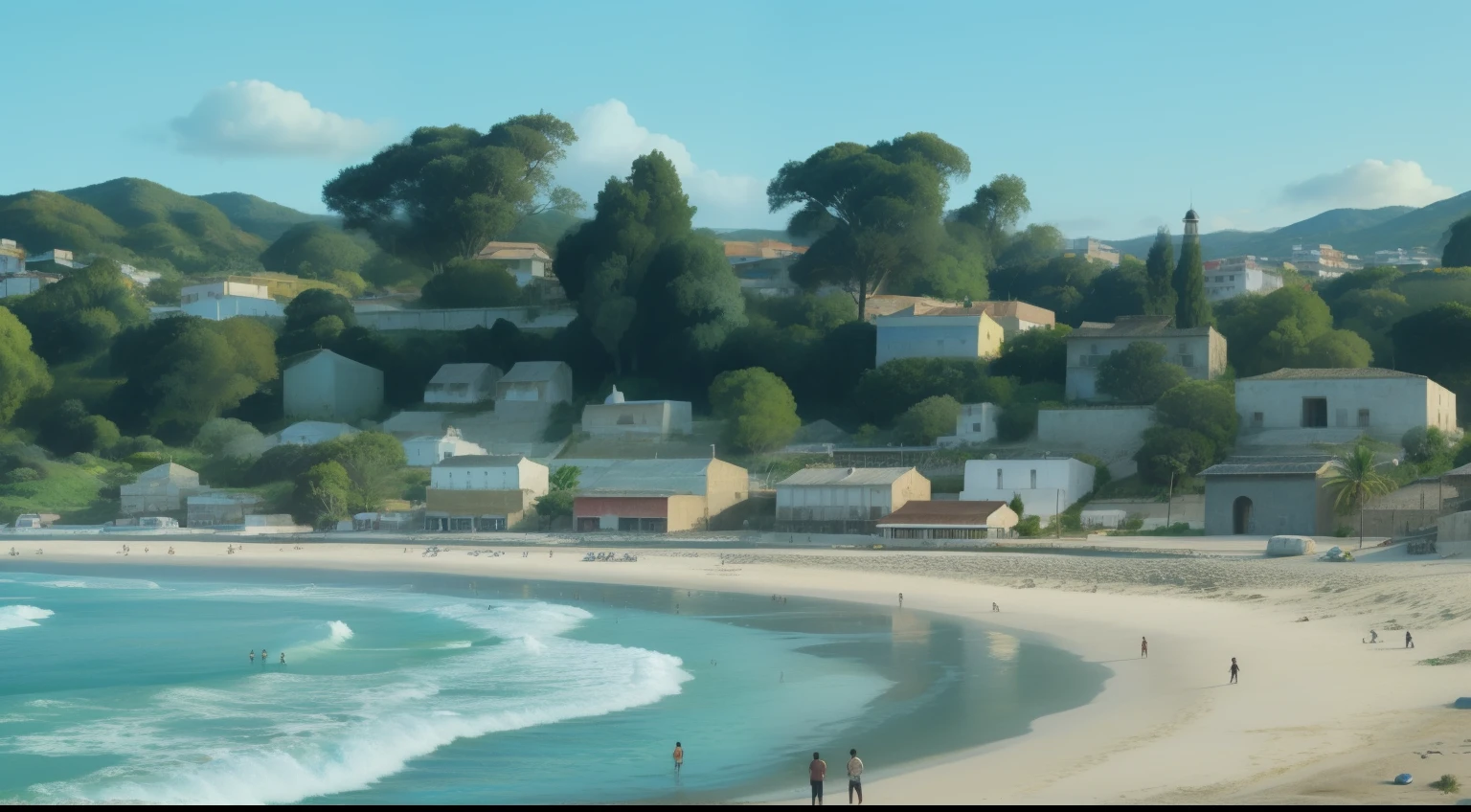 pueblo costero de playa