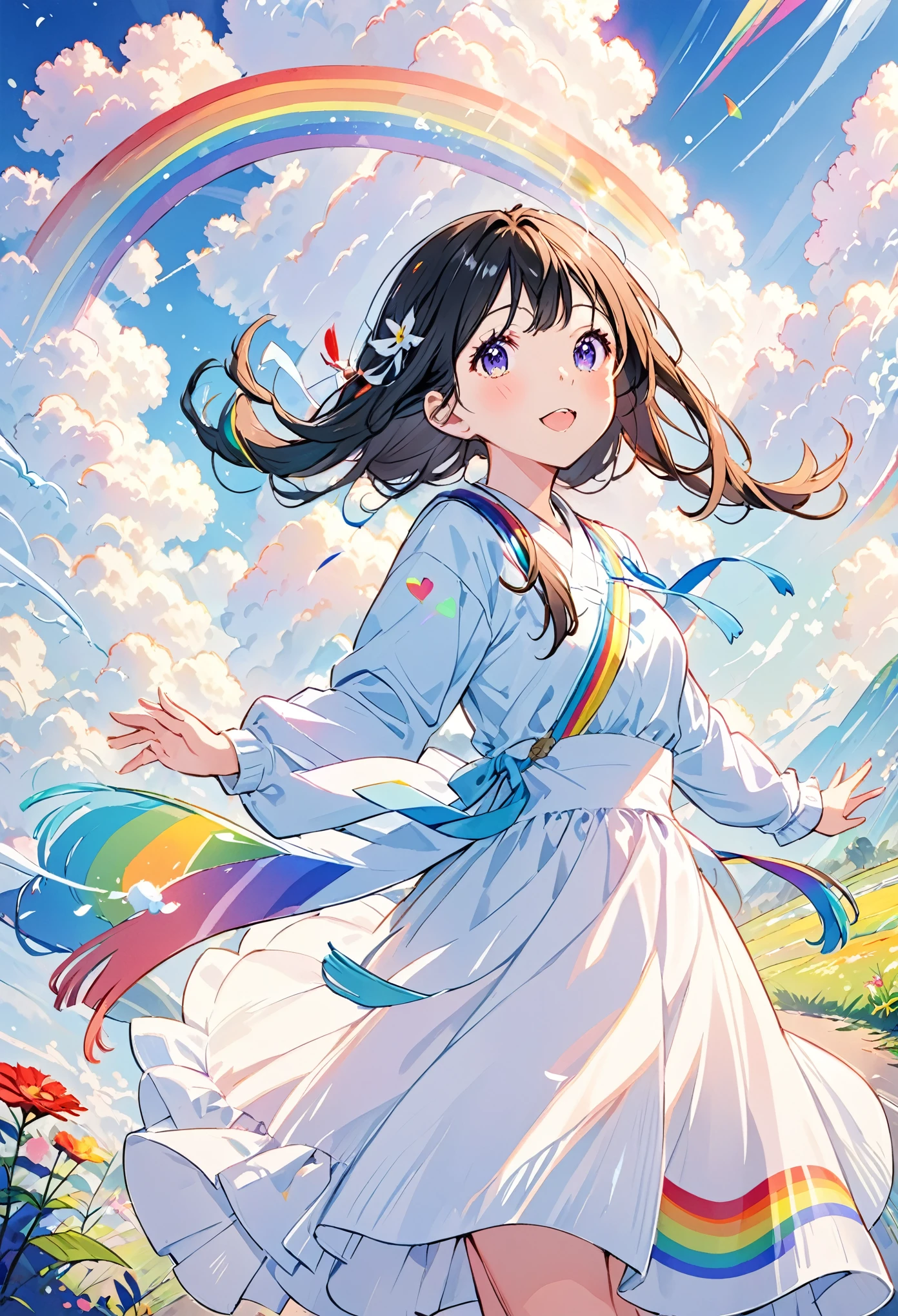 1 Girl, rainbow, via Mitsutoe