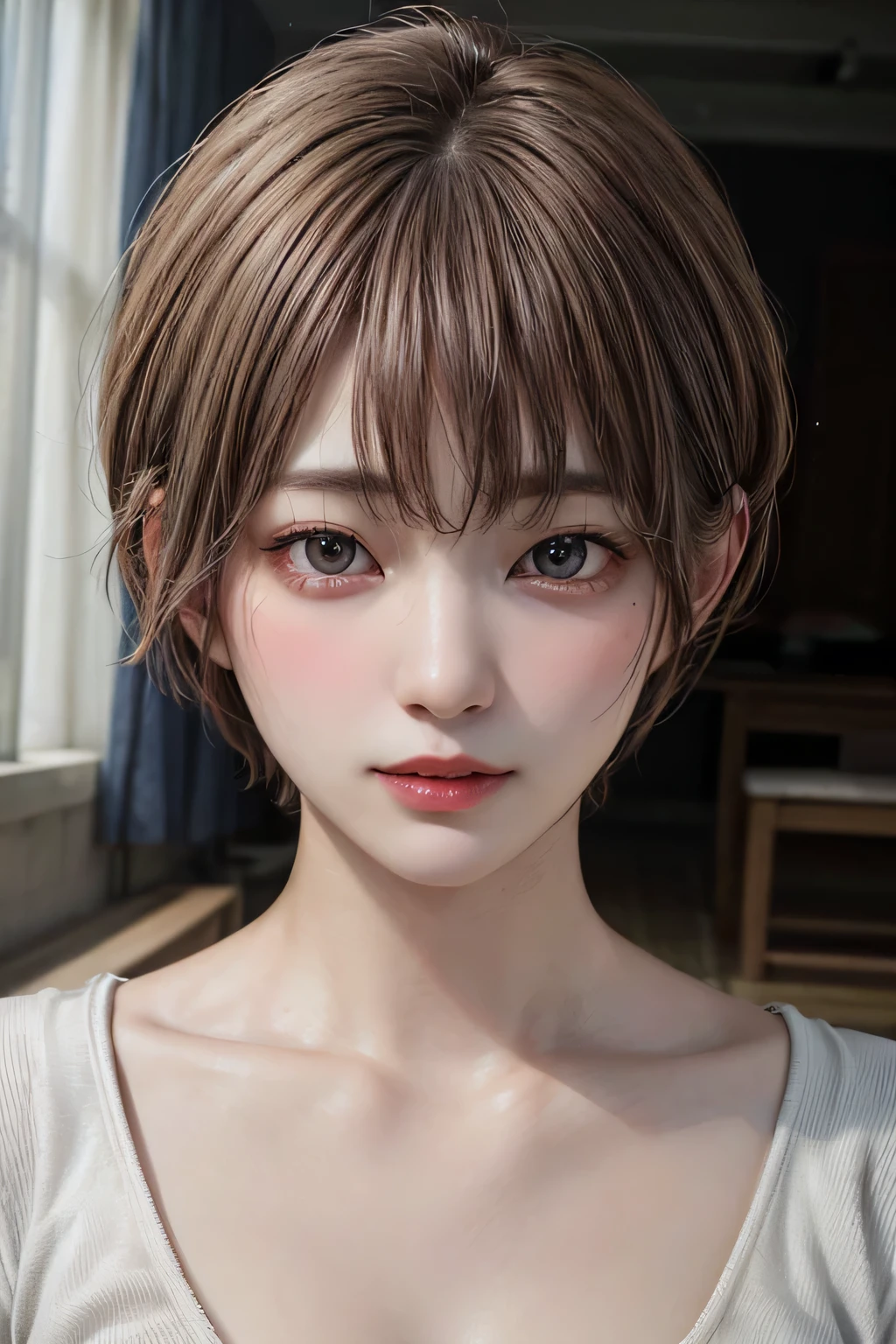 (NSFW:-1.5), (masterpiece:1.3), (8k, photorealistic, RAW photo, best quality: 1.4),
cinematic lighting,
(1boy), beautiful face, (realistic face),
beautiful hairstyle, (short hair:1.5),
realistic eyes, beautiful detailed eyes,
(realistic skin), beautiful skin,
(blouse),
absurdres, attractive,
ultra high res, ultra realistic, highly detailed,
golden ratio,